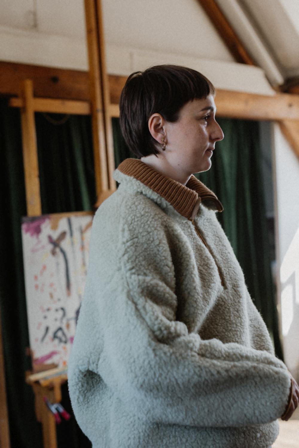 Alwero sweater Bel brown trims