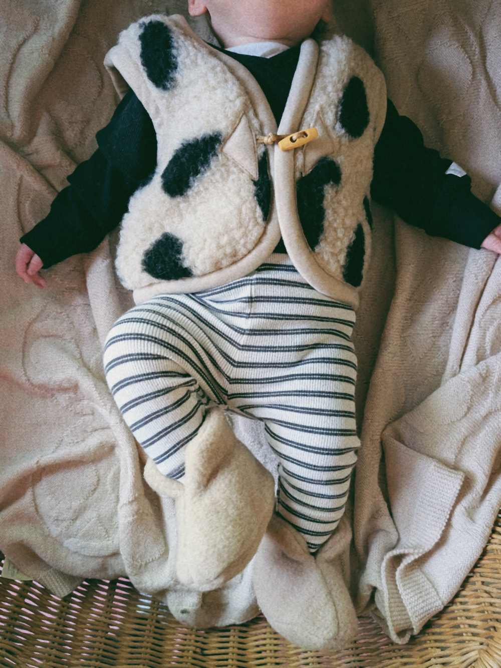 Alwero slofjes newborn merinowol