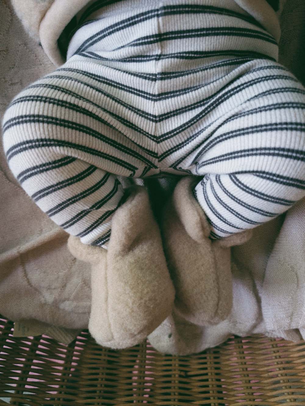 Alwero slofjes newborn merinowol