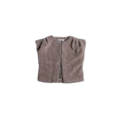 Alwero gilet Loro Herringbone Camello